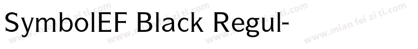 SymbolEF Black Regul字体转换